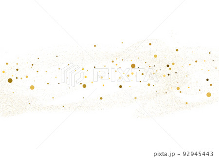 Light gold glitter round confetti background. Light gold glitter round confetti background. 92945443