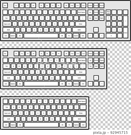 キーボード3種(フル・テンキーレス・60%) キーボード3種(フル・テンキーレス・60%) 92945715