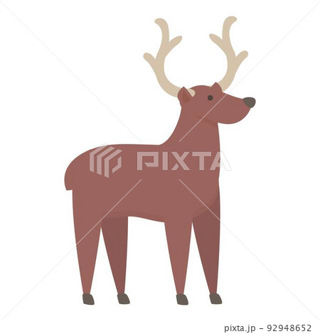 Alaska elk icon cartoon vector. Arctic animal. Canada moose 92948652