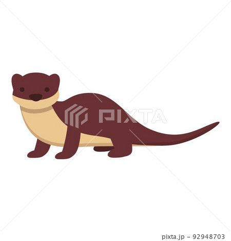 Alaska weasel icon cartoon vector. Arctic animal. Polar creature 92948703