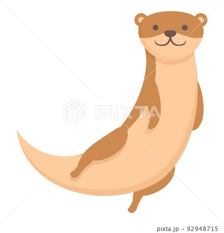 Weasel icon cartoon vector. Cute animal. Marten otter Weasel icon cartoon vector. Cute animal. Marten otter 92948715
