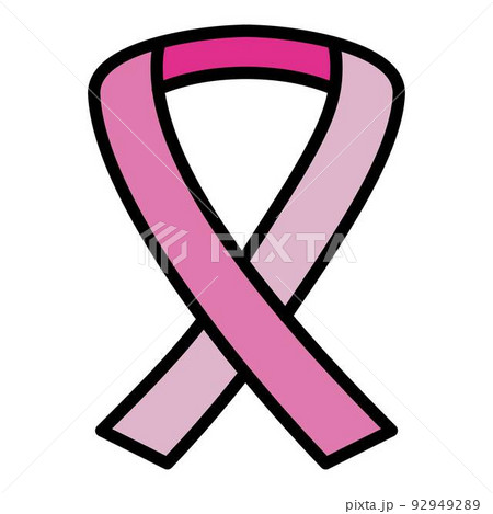 Charity ribbon icon outline vector. Help care. Group team 92949289