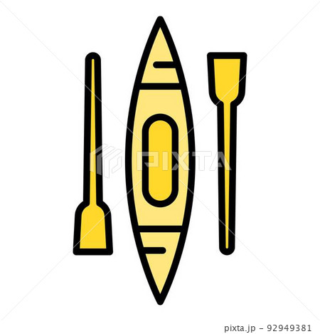 canoe paddle outline