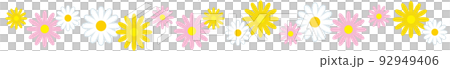 Cute and simple Marguerite endless line A Cute and simple Marguerite endless line A 92949406