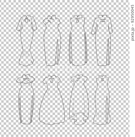 中國服飾線描插圖集 中國服飾線描插圖集 92950045