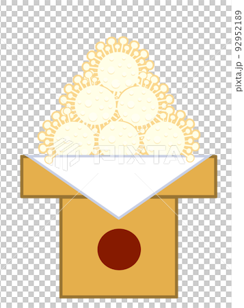 新型コロナウィルスの月見団子 92952189