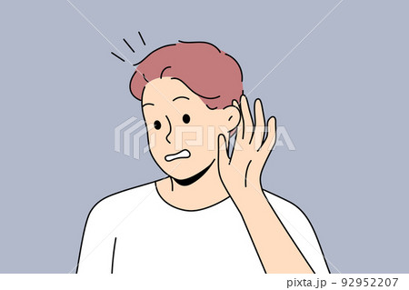 Man listen to hidden information Man listen to hidden information 92952207