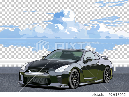 Sports car touring background Sports car touring background 92952932