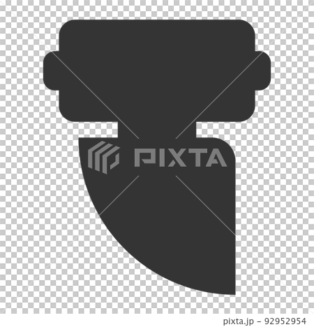 black humanoid robot silhouette black humanoid robot silhouette 92952954