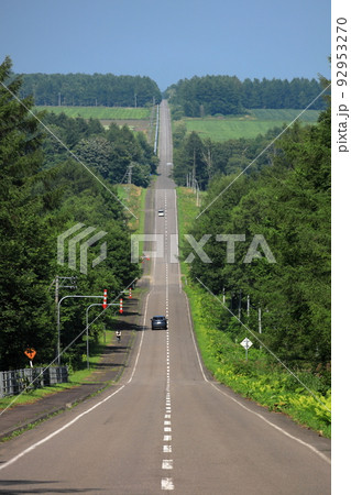 北海道 中標津町の風景 ミルクロード 7月 北海道 中標津町の風景 ミルクロード 7月 92953270