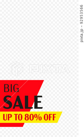 Stories template. Big sale up to 80 percent off. Special offer promotion. Mobile app screen backdrop with wholesale discount advertising. Social media story mockup. Sale template vector illustration Stories template. Big sale up to 80 percent off. Special offer promotion. Mobile app screen backdrop with wholesale discount advertising. Social media story mockup. Sale template vector illustration 92953566