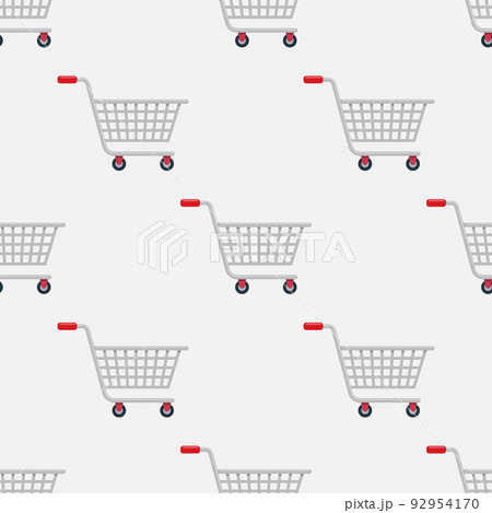 Shopping cart seamless pattern wallpaper 92954170