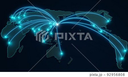 日本のネットワークwebイメージ 92956808