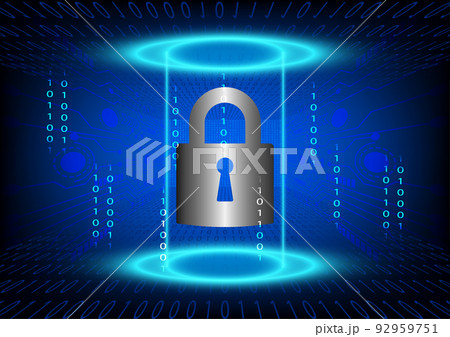 Vector illustration Hi Technology Key Hole and gears cog with binary code digital number protection background concept security technology Vector illustration Hi Technology Key Hole and gears cog with binary code digital number protection background concept security technology 92959751