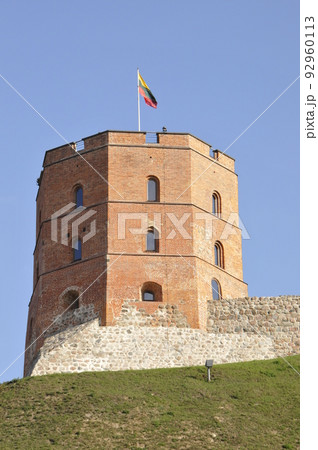 リトアニア、ヴィリニュス、ゲディミナス城、ゲディミナス塔 92960113