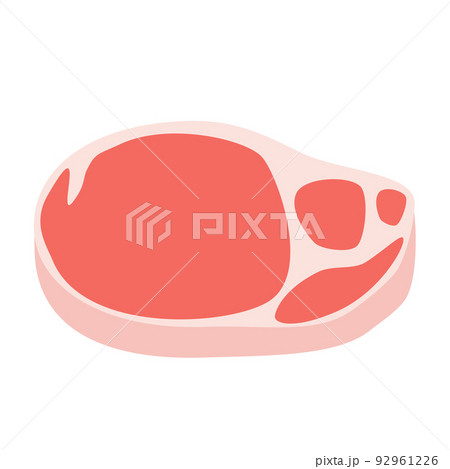生の豚肉。豚ロース肉。 92961226