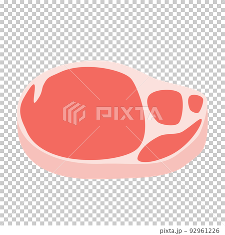 生の豚肉。豚ロース肉。 92961226