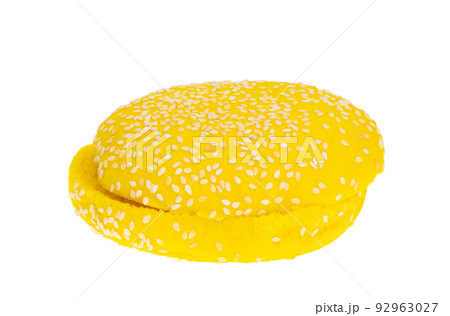 ukrainian burger yellow blue isolated ukrainian burger yellow blue isolated 92963027