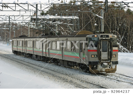 千歳線　西の里（信）　JR北海道　731系　G-107編成（札幌） 92964237