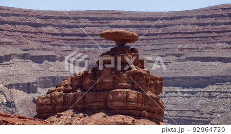 American Landscape in the Desert with Red Rock Mountain Formations. American Landscape in the Desert with Red Rock Mountain Formations. 92964720