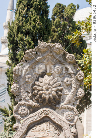 Ottoman marble carving art detail 92965432