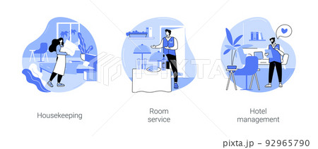 Hotel jobs isolated cartoon vector illustrations se Hotel jobs isolated cartoon vector illustrations se 92965790