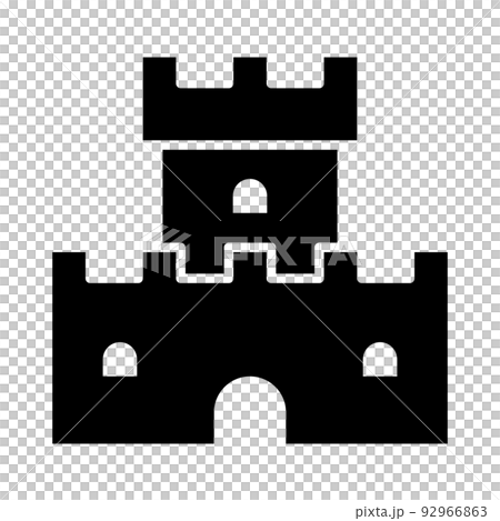 Fort silhouette icon 92966863