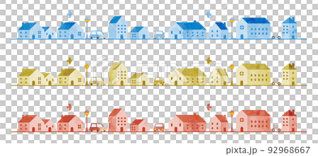 Illustration of the cityscape with a grunge style touch 92968667