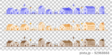 Illustration of the cityscape with a grunge style touch 92968668