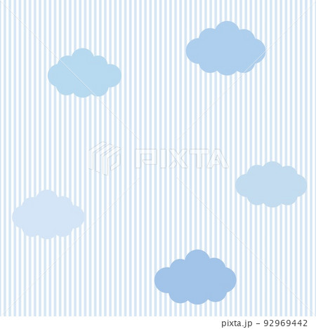 雲　ストライプ 92969442