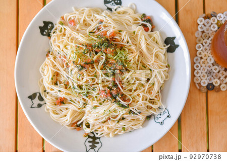 梅しそジェノベーゼそうめん 92970738