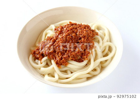 うどんを使った汁なし担々麺 うどんを使った汁なし担々麺 92975102