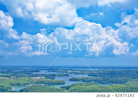 【伊勢志摩 横山展望台より英虞湾の風景】 三重県志摩市阿児町鵜方 92975163