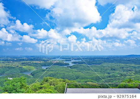 【伊勢志摩 横山展望台より英虞湾の風景】 三重県志摩市阿児町鵜方 92975164