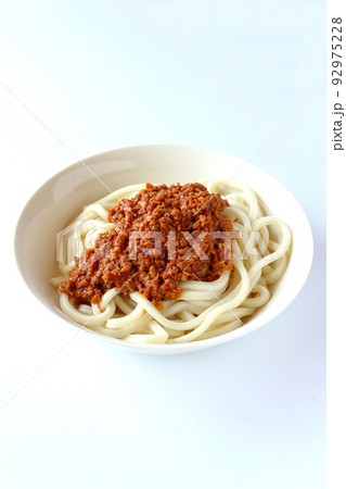 うどんを使った汁なし担々麺 うどんを使った汁なし担々麺 92975228