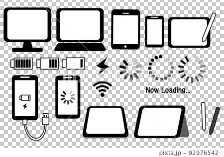 ネットワーク　スマホ パソコン タブレット1 92976542