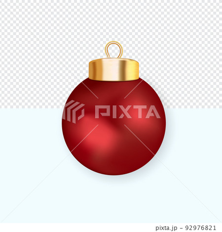 Red Christmas balls Realistic Vector Red Christmas balls Realistic Vector 92976821