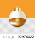 Realistic christmas ball on the transparent background 92976822