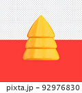 3D realistic chirstmas tree on the transparent background Vector 92976830