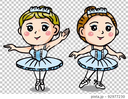 やさしい顔のバレリーナ二人 やさしい顔のバレリーナ二人 92977230
