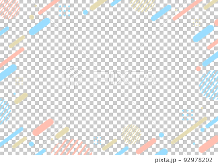 Pink blue gradation geometric pattern background material 92978202