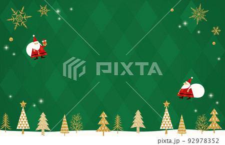 クリスマスカードのベクターイラスト背景 92978352