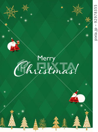 クリスマスカードのベクターイラスト背景 92978355