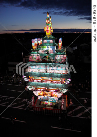 能代七夕 天空の不夜城 92979848
