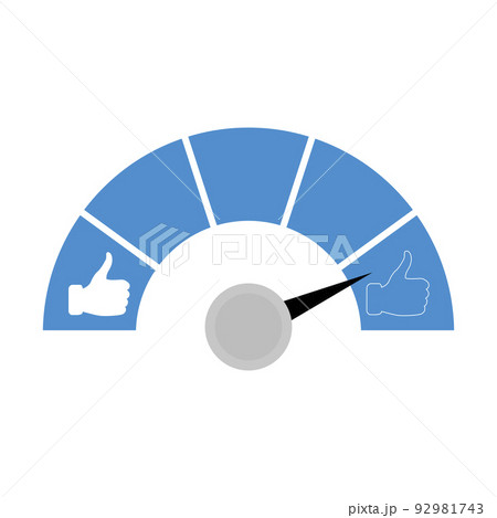 Social media reputation, indicator of...のイラスト素材 [92981743] - PIXTA