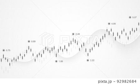 Financial data graph chart on grey background. Business background with candlesticks chart for reports and investment. Financial market trade concept. Financial data graph chart on grey background. Business background with candlesticks chart for reports and investment. Financial market trade concept. 92982684