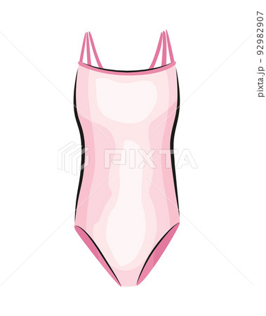 Ballet accessorie. Part of pink ballet dress. Vector hand drawn sketch style object Ballet accessorie. Part of pink ballet dress. Vector hand drawn sketch style object 92982907