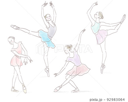 バレリーナ(レッスン中)セット バレリーナ(レッスン中)セット 92983064