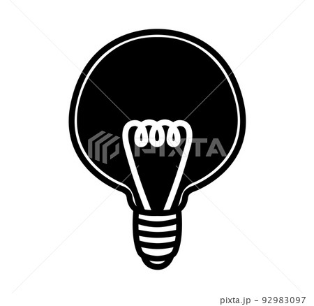 消えた電球　イラスト素材 92983097
