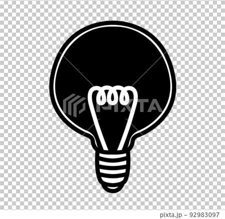 消えた電球　イラスト素材 92983097